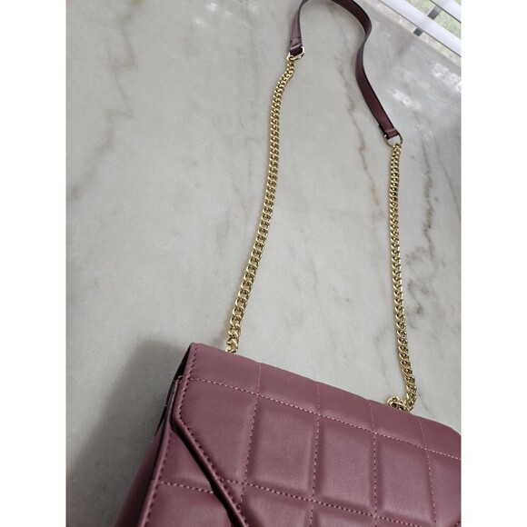 Pink Crossbody Woman Bag, Chain Golden Strap - Picture 6 of 10
